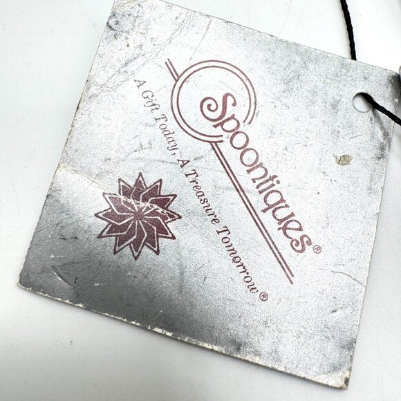 Cast Iron Wind Chime Sitting Cat & Crystal Accent By Spoontiques - Picture 3 of 6